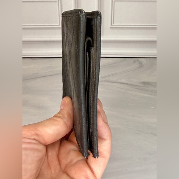 CHANEL Men’s Quilted Leather Bifold Wallet | Black | Includes COA - Picture 6 of 12